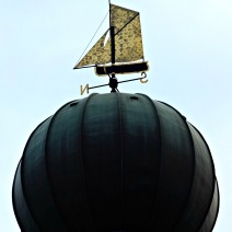 Sailboat weathervane